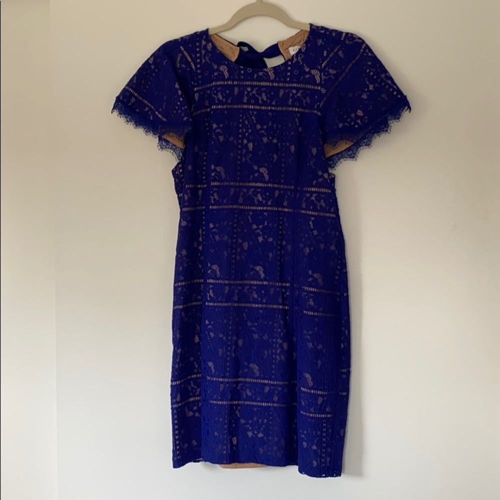 Royal blue lace dress
